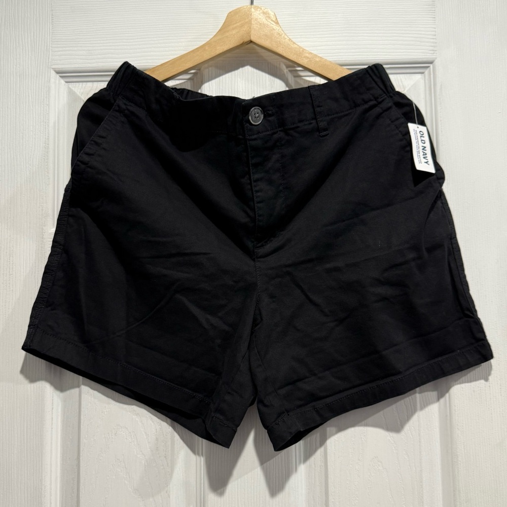 Black OG High Rise Chino Shorts